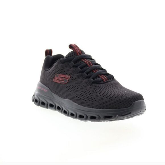 Skechers Men\'s Black Glide-Step Fasten Up Black Shoes Sz 8 main image 5